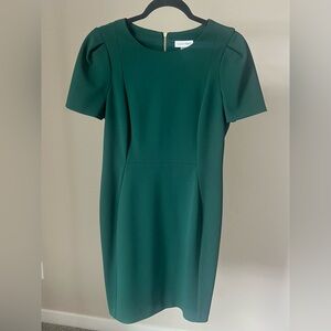 Calvin Klein Women's Dark Green Mini Dress